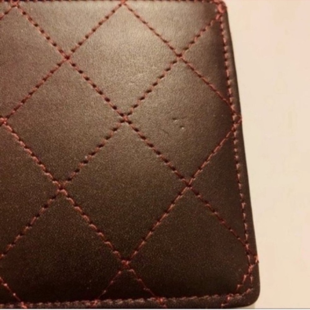 CHANEL | Insert | Calfskin Stitched Removable Insert | Burgundy - Picture 8 of 14